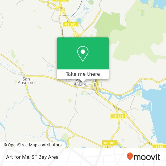 Mapa de Art for Me, 1138 4th St San Rafael, CA 94901