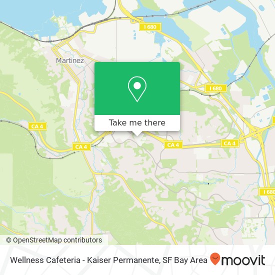 Wellness Cafeteria - Kaiser Permanente, 200 Muir Rd Martinez, CA 94553 map