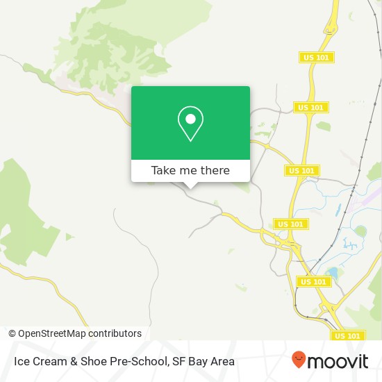 Mapa de Ice Cream & Shoe Pre-School, 1055 Las Ovejas Ave San Rafael, CA 94903