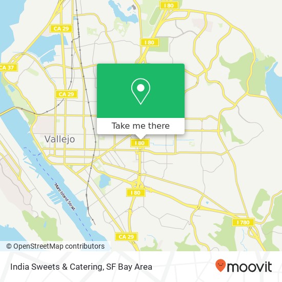 Mapa de India Sweets & Catering, 910 Lincoln Rd E Vallejo, CA 94591