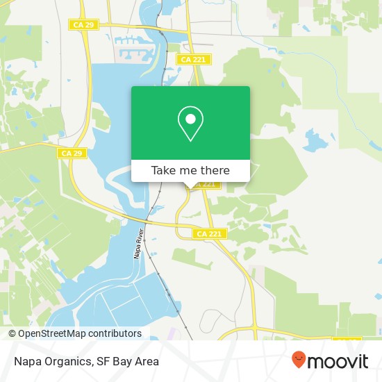 Mapa de Napa Organics, 870 Napa Valley Corporate Way Napa, CA 94558