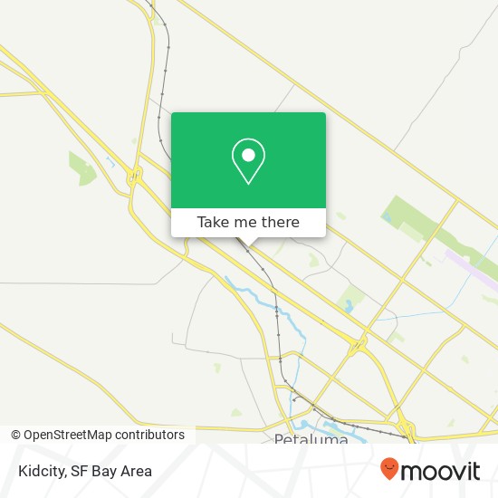 Mapa de Kidcity, 1301 Southpoint Blvd Petaluma, CA 94954