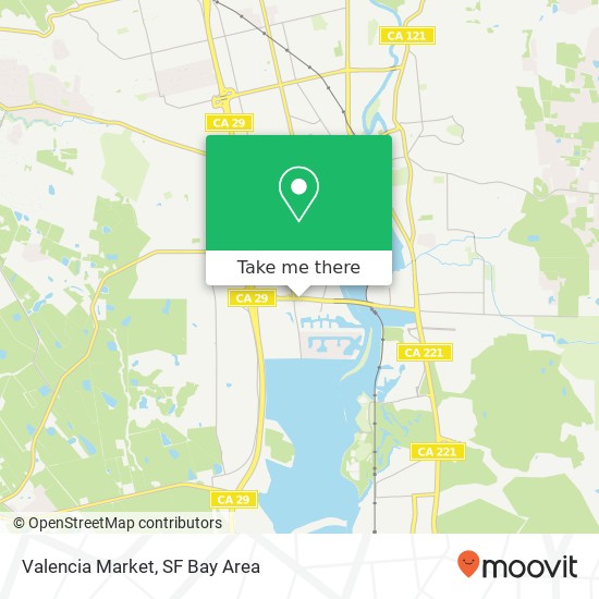 Mapa de Valencia Market, 1725 W Imola Ave Napa, CA 94559