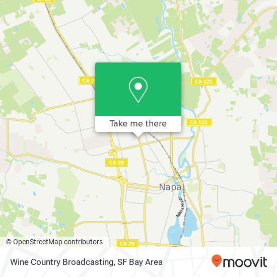 Wine Country Broadcasting map