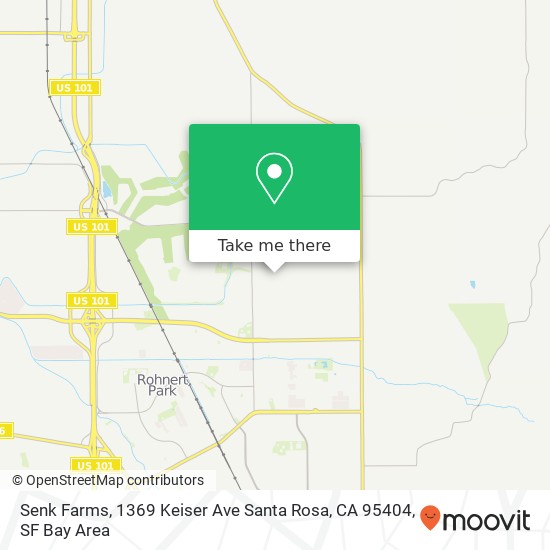 Mapa de Senk Farms, 1369 Keiser Ave Santa Rosa, CA 95404