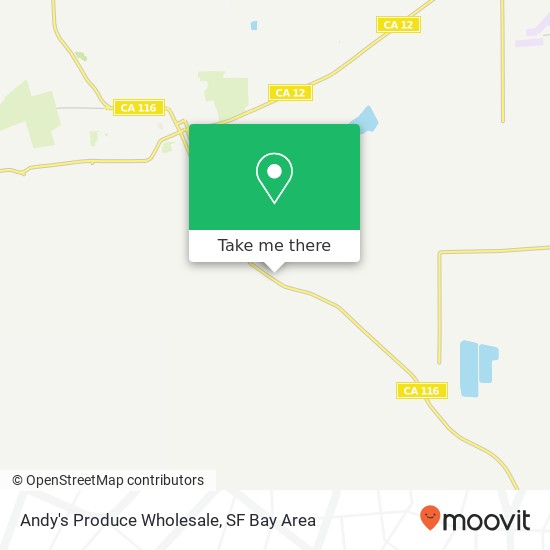 Mapa de Andy's Produce Wholesale, 1691 Gravenstein Hwy S Sebastopol, CA 95472