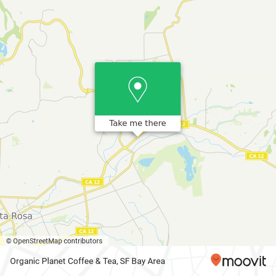 Mapa de Organic Planet Coffee & Tea, 4700 Sonoma Hwy Santa Rosa, CA 95409