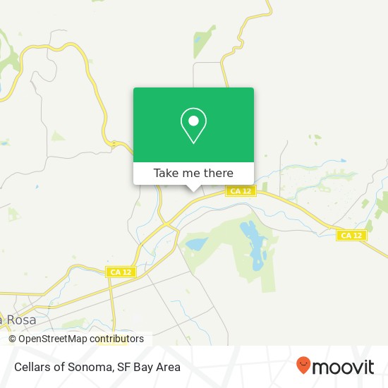 Mapa de Cellars of Sonoma, Venti Ln Santa Rosa, CA 95409