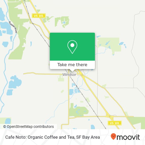 Mapa de Cafe Noto: Organic Coffee and Tea, 630 McClelland Dr Windsor, CA 95492