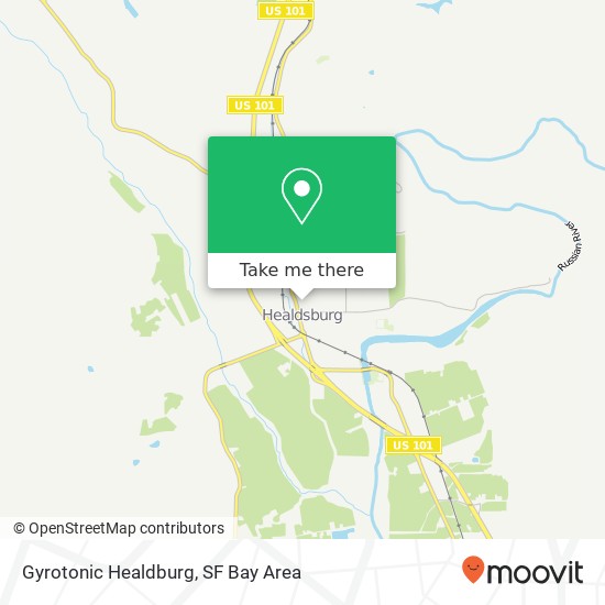 Mapa de Gyrotonic Healdburg, 401 Center St Healdsburg, CA 95448