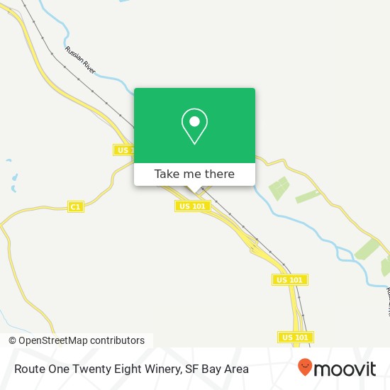 Route One Twenty Eight Winery map