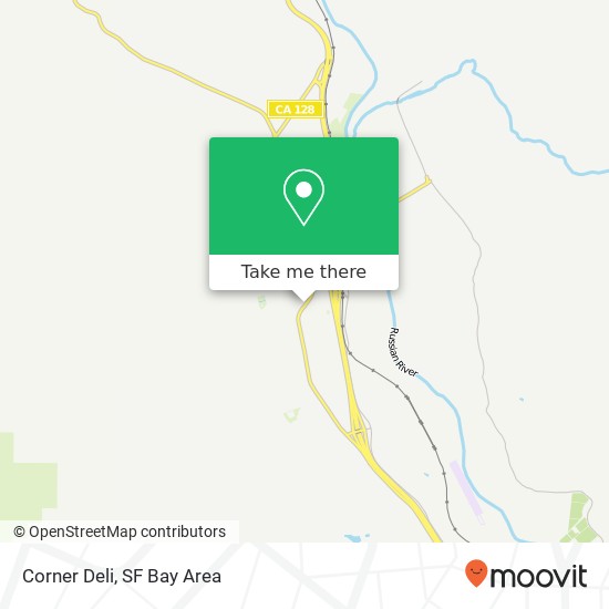 Mapa de Corner Deli, 462 S Cloverdale Blvd Cloverdale, CA 95425