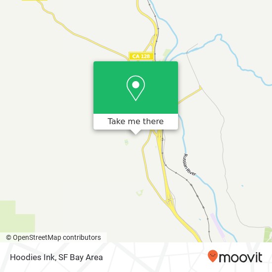 Mapa de Hoodies Ink, 410 Merlot Dr Cloverdale, CA 95425