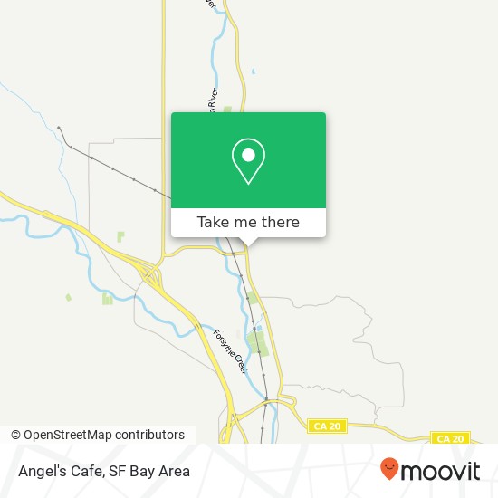 Mapa de Angel's Cafe, 8501 East Rd Redwood Valley, CA 95470