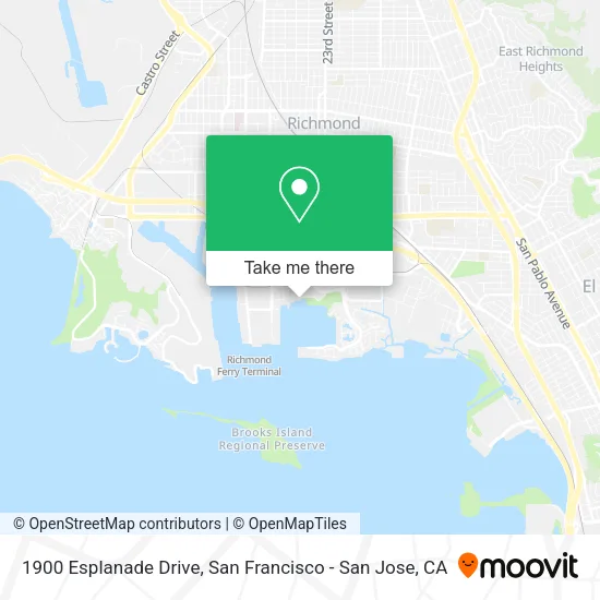 Mapa de 1900 Esplanade Drive