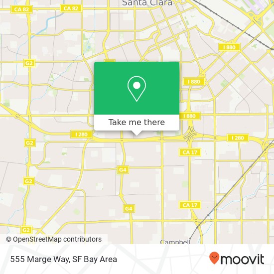 Mapa de 555 Marge Way