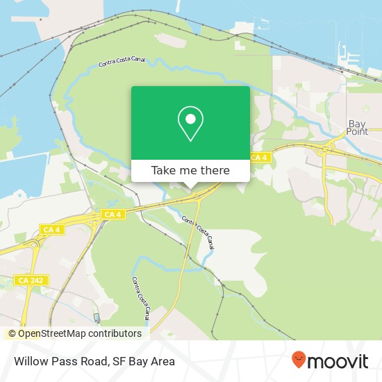 Mapa de Willow Pass Road