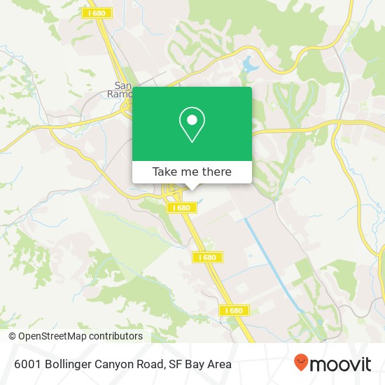 6001 Bollinger Canyon Road map