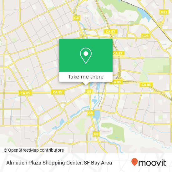 Almaden Plaza Shopping Center map
