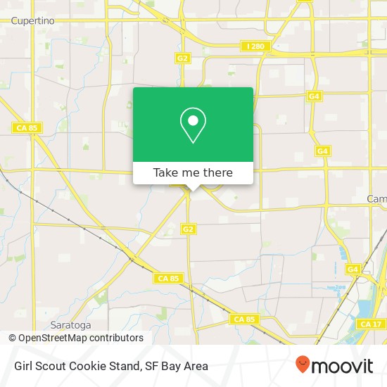 Mapa de Girl Scout Cookie Stand