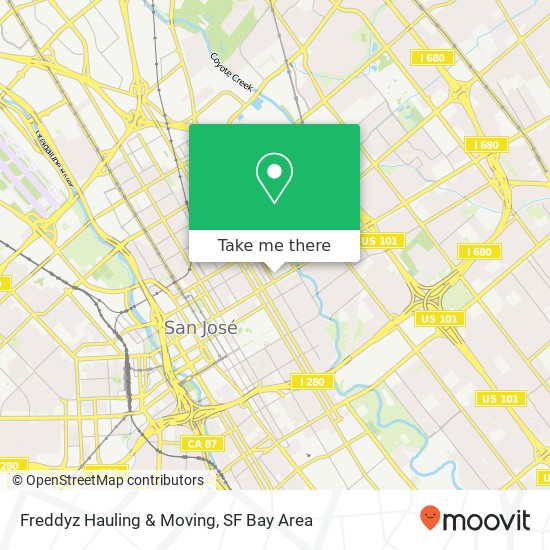 Mapa de Freddyz Hauling & Moving