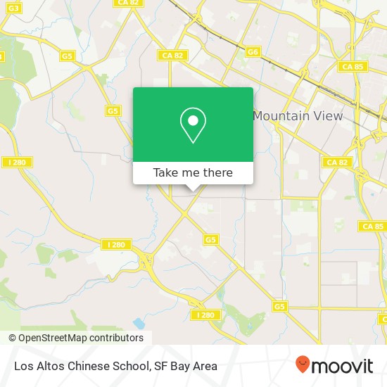 Los Altos Chinese School map