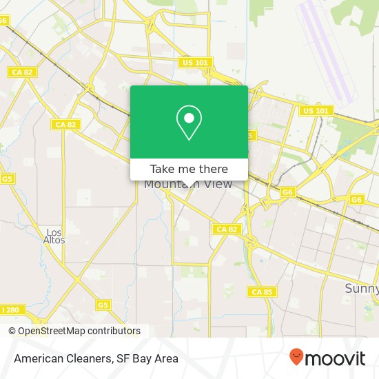 American Cleaners map