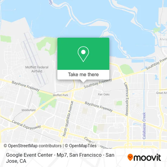 Mapa de Google Event Center - Mp7