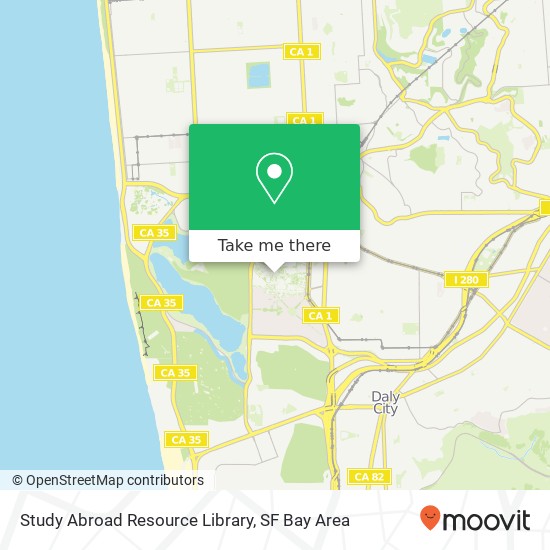 Study Abroad Resource Library map