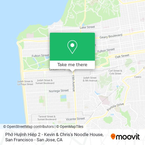 Phở Huỹnh Hiệp 2 - Kevin & Chris's Noodle House map