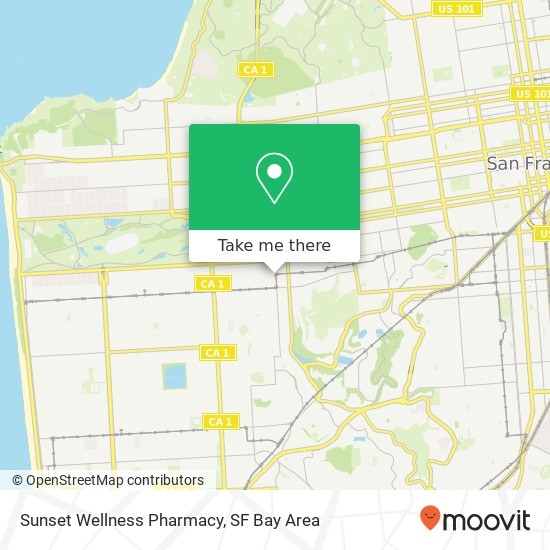 Mapa de Sunset Wellness Pharmacy