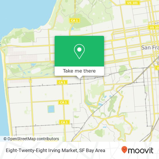 Mapa de Eight-Twenty-Eight Irving Market