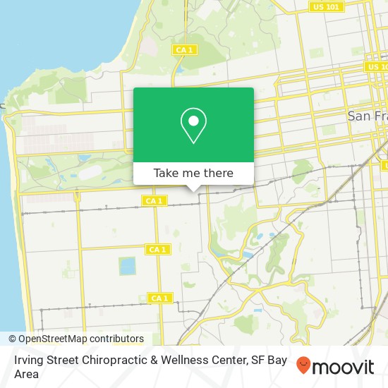 Irving Street Chiropractic & Wellness Center map