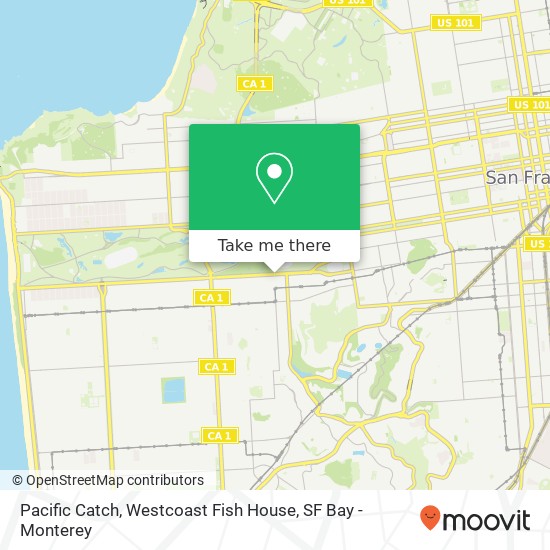 Pacific Catch, Westcoast Fish House map