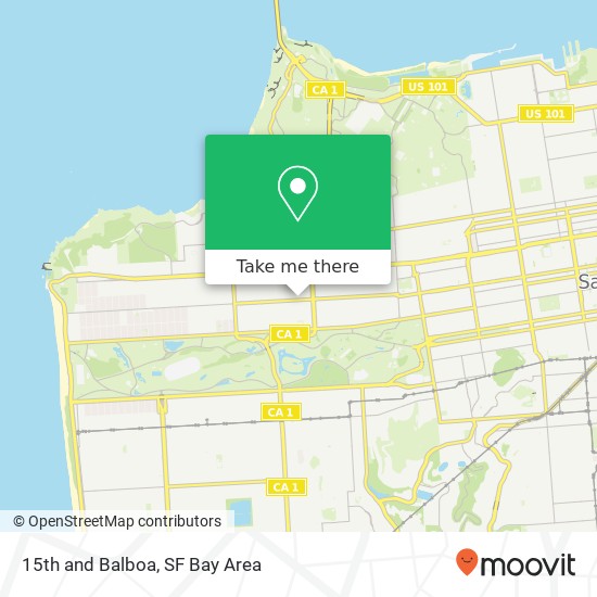 Mapa de 15th and Balboa