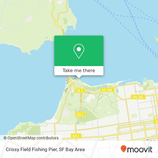 Mapa de Crissy Field Fishing Pier