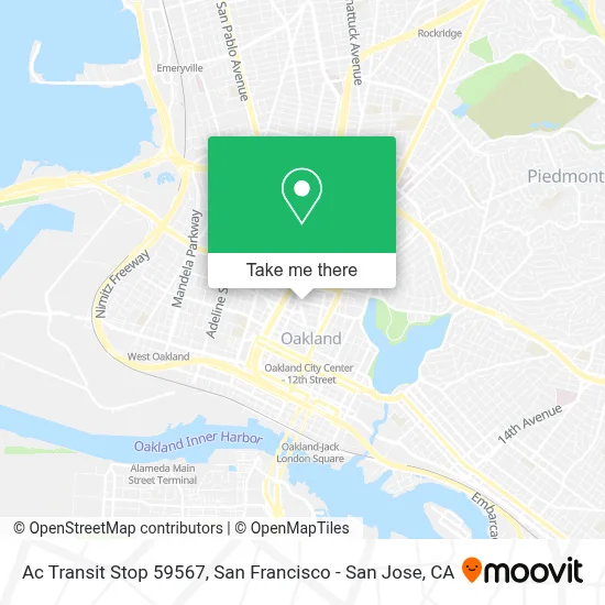 Ac Transit Stop 59567 map