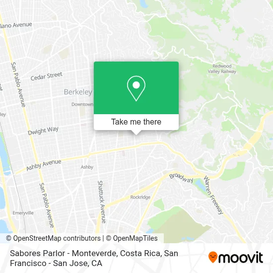 Sabores Parlor - Monteverde, Costa Rica map