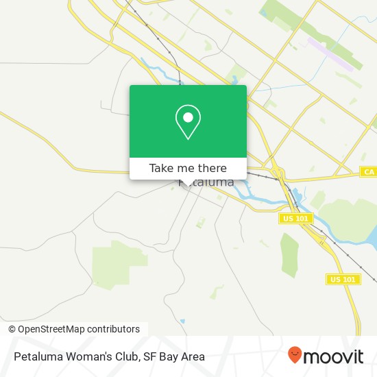 Mapa de Petaluma Woman's Club