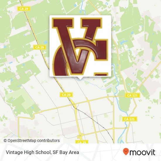 Mapa de Vintage High School