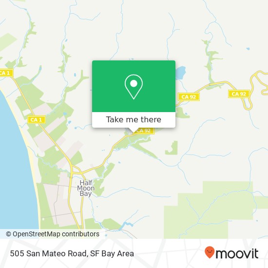 Mapa de 505 San Mateo Road