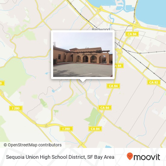 Mapa de Sequoia Union High School District