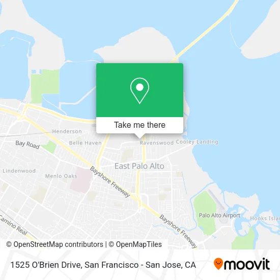 Mapa de 1525 O'Brien Drive