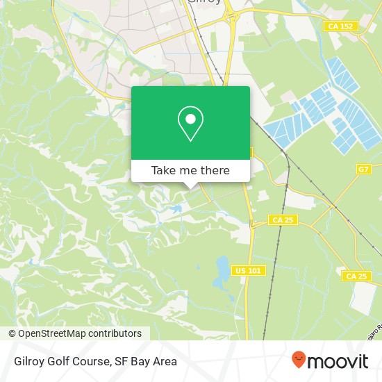 Mapa de Gilroy Golf Course