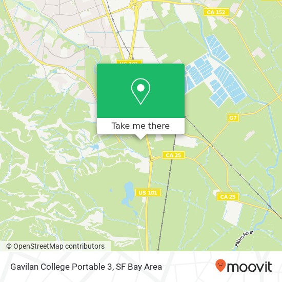 Gavilan College Portable 3 map