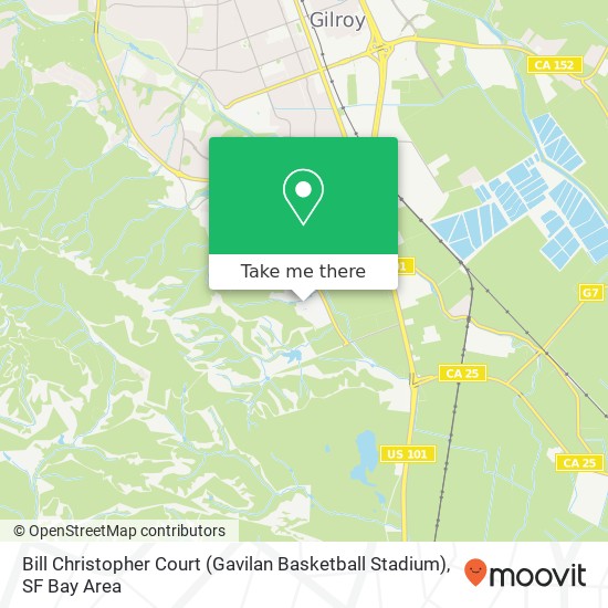 Bill Christopher Court (Gavilan Basketball Stadium) map