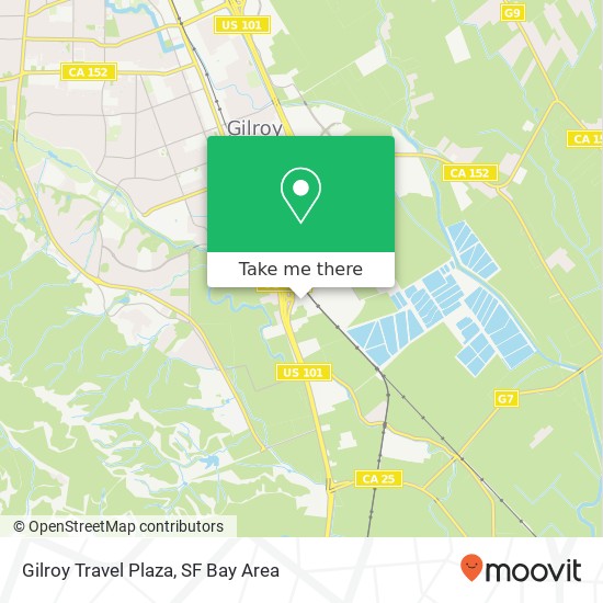 Gilroy Travel Plaza map