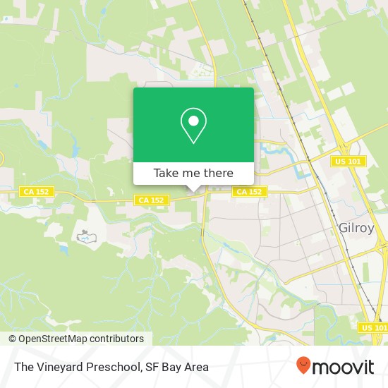 The Vineyard Preschool map