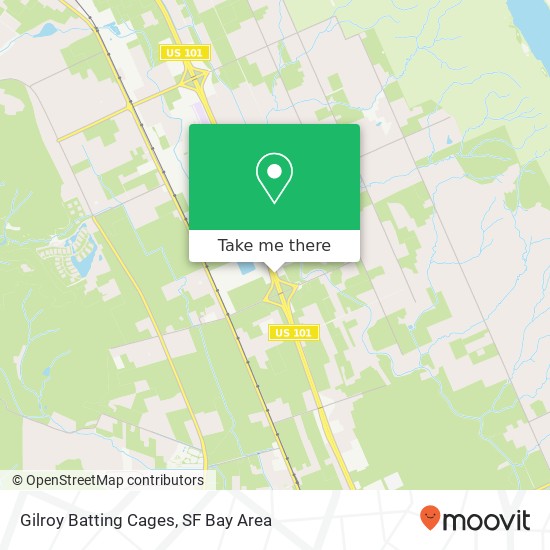 Mapa de Gilroy Batting Cages