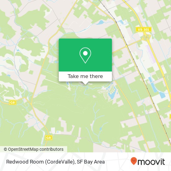 Redwood Room (CordeValle) map
